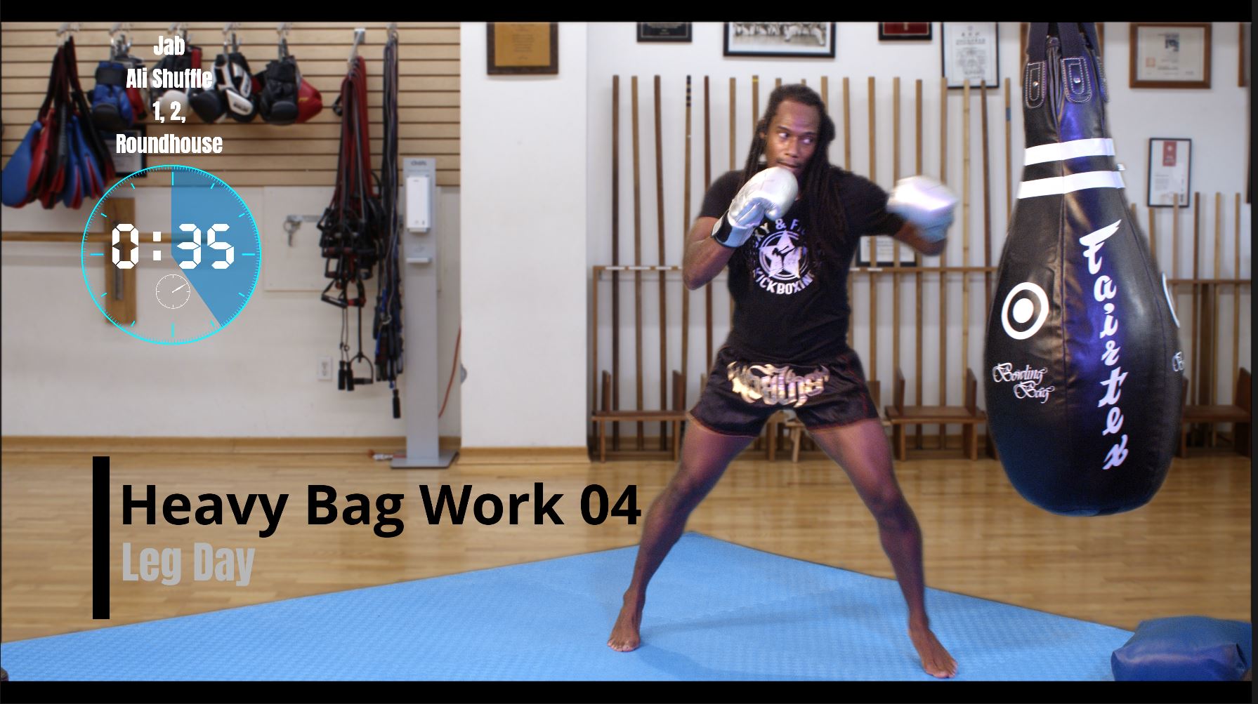 Heavy Bag Work 04 Leg Day Foxy & Fierce Kickboxing Bootcamp